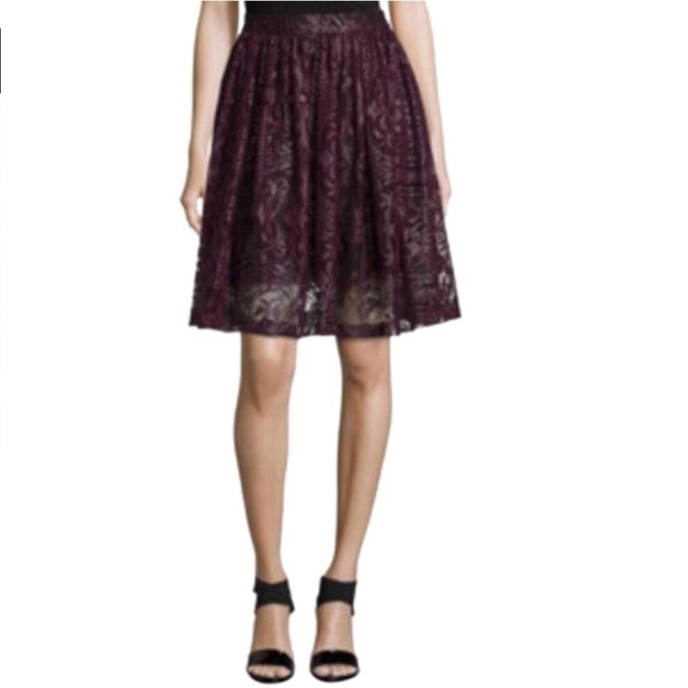 Purple Parker lace skirt